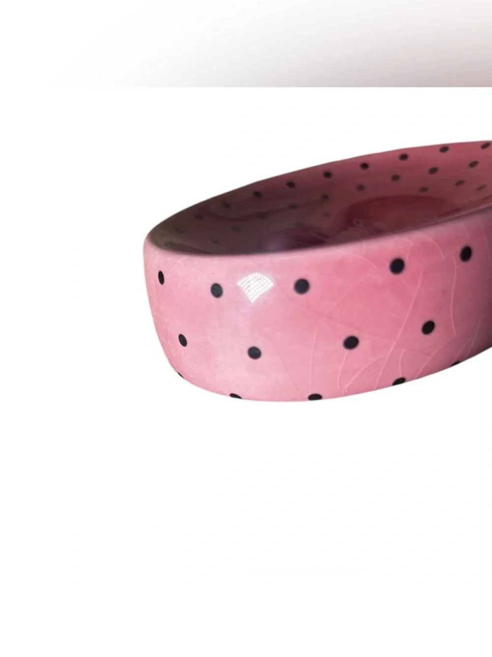 2006 Pink, Polka-dotted “I Love Lucy” Soap Dish
